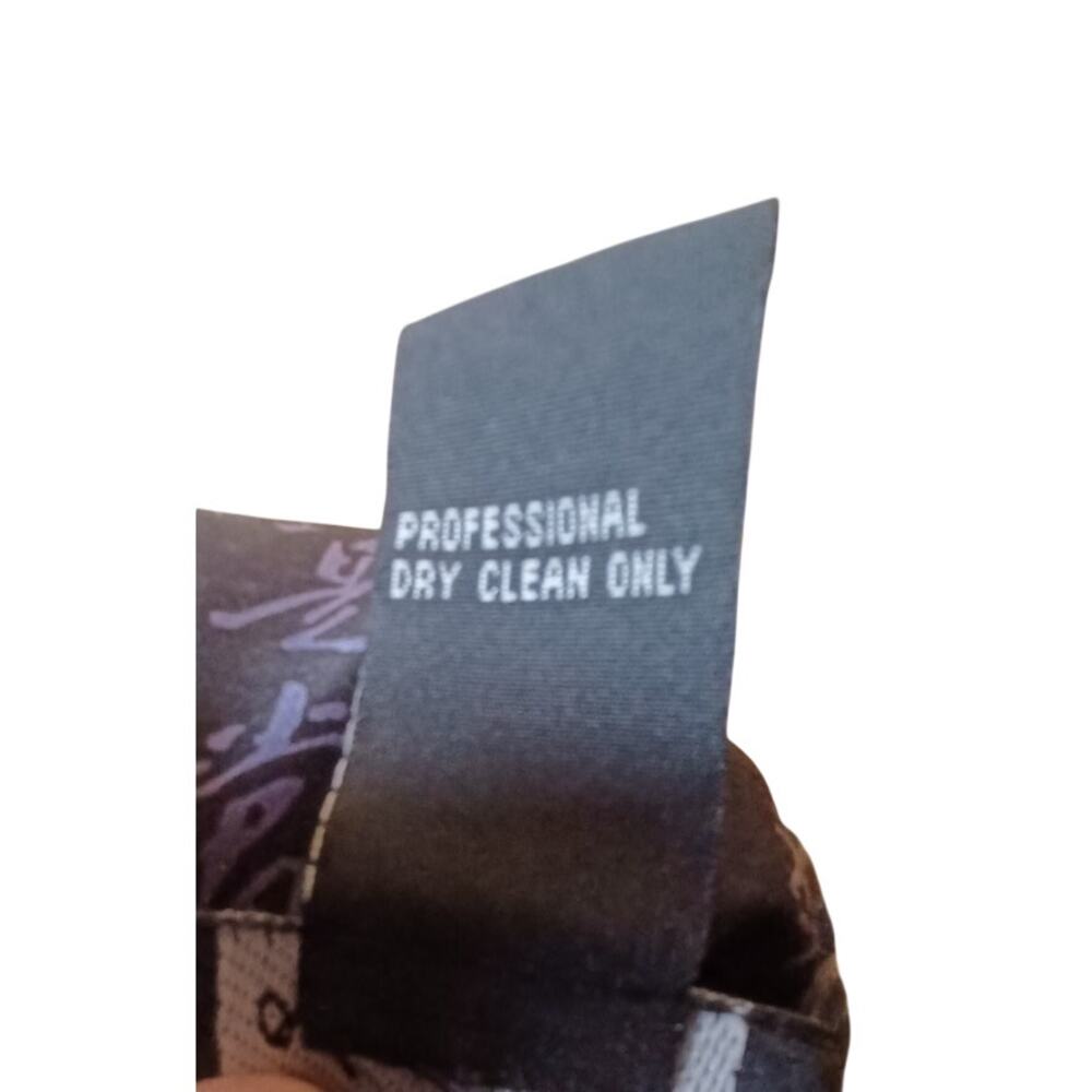 VTG Koos Of Course Womens 1X Chinese Script Reversible Coat Silk Overlay Artsy - Picture 8 of 8